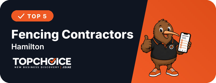 Top 5 Fencing Contractors in Hamilton on TopChoice badge