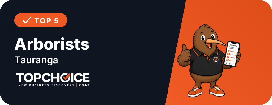 Top 5 Arborists in Tauranga on TopChoice badge