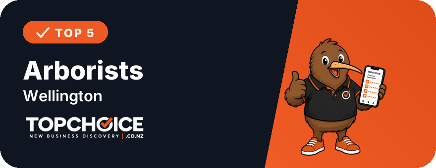 Top 5 Arborists in Wellington on TopChoice badge